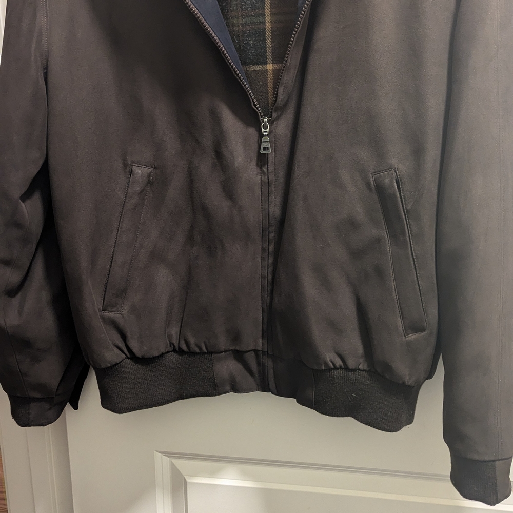 Jos. A. Bank Dark Brown Bomber Jacket